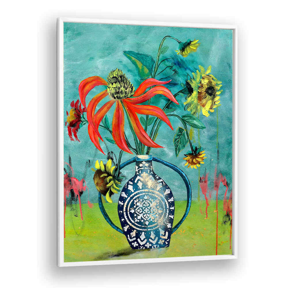 ARTWORK III , FLORAL FLOWER PAINTINGS