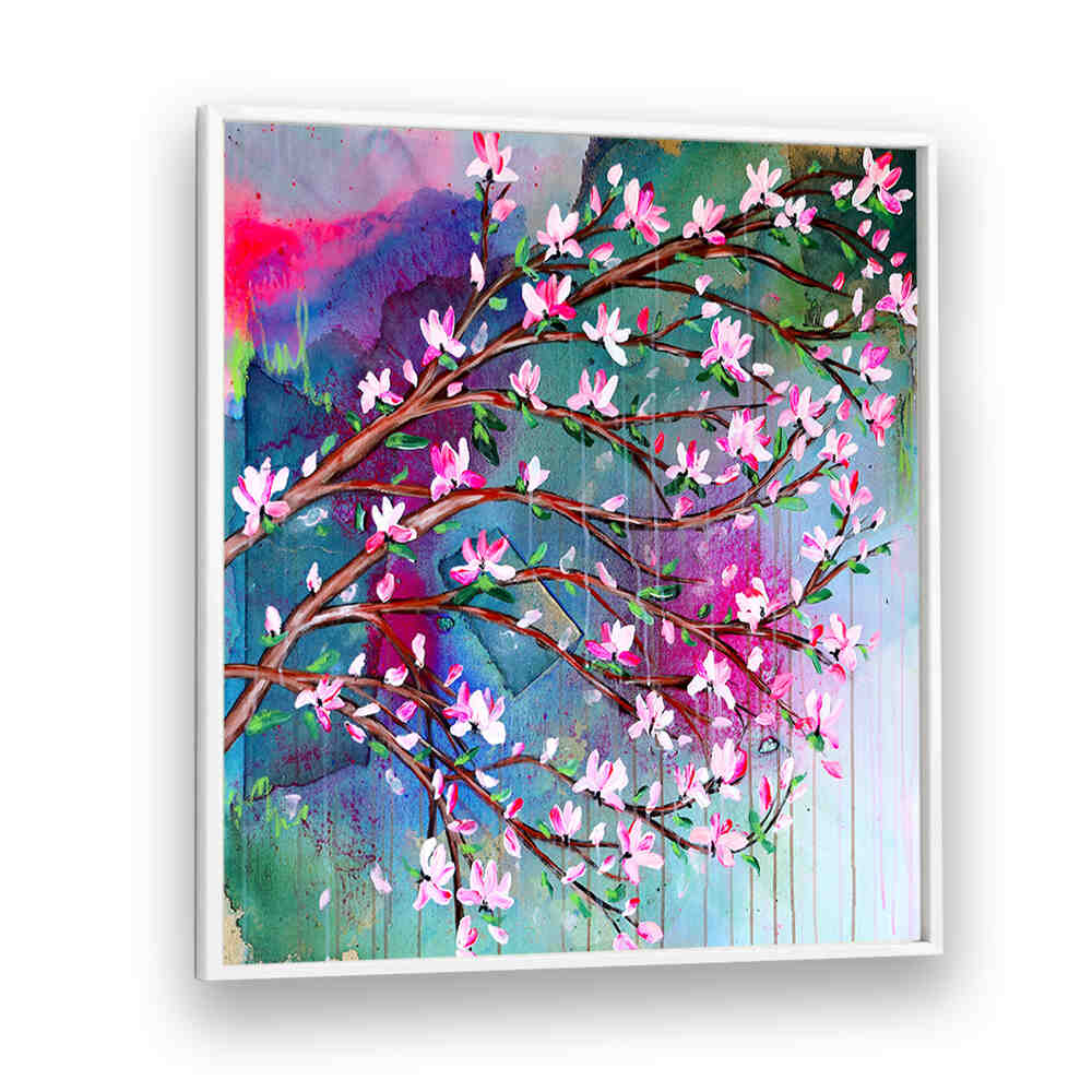 CHERRY BLOSSOM , FLORAL FLOWER PAINTINGS