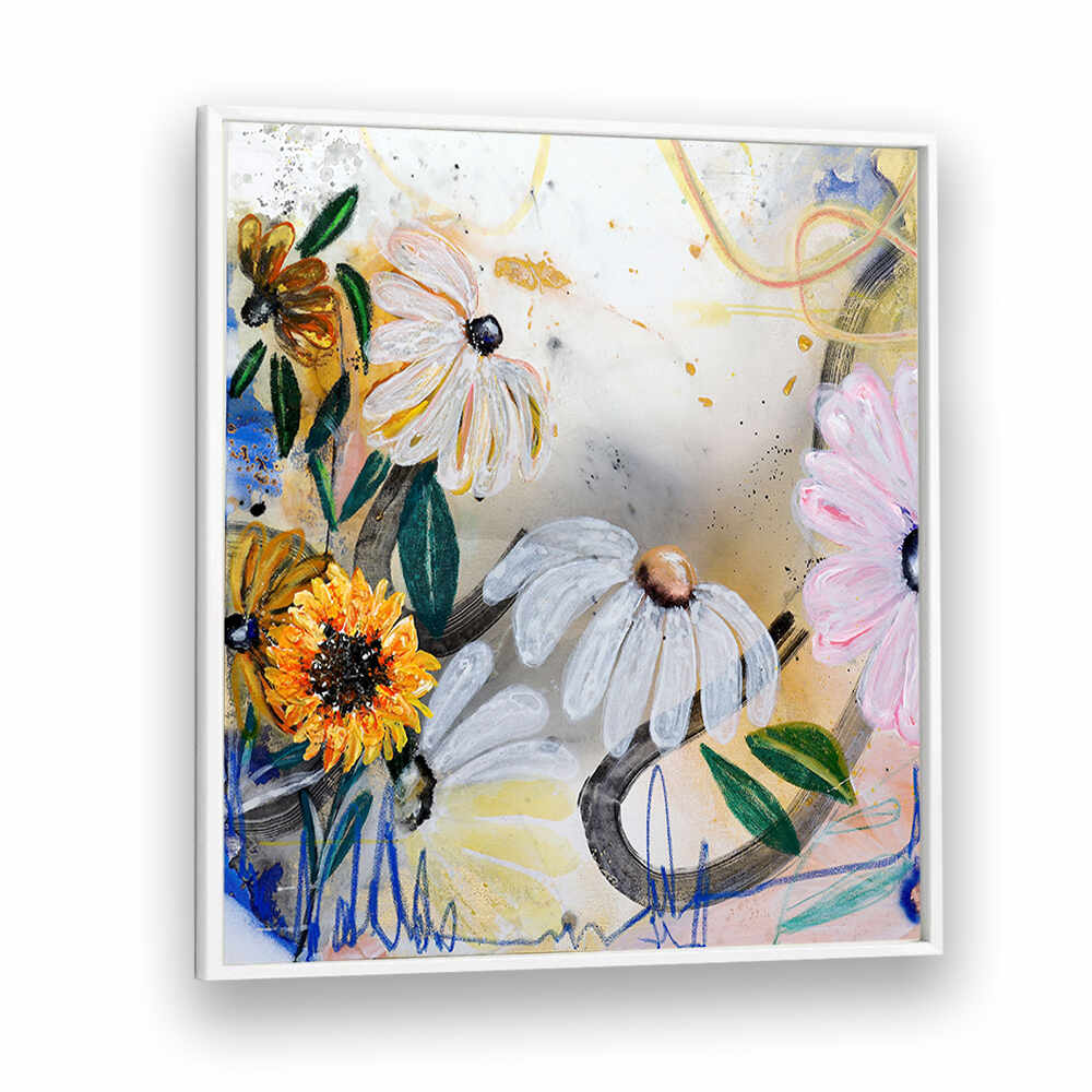 FLORAL ART V , FLORAL FLOWER PAINTINGS