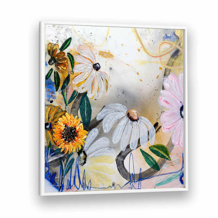 FLORAL ART V , FLORAL FLOWER PAINTINGS