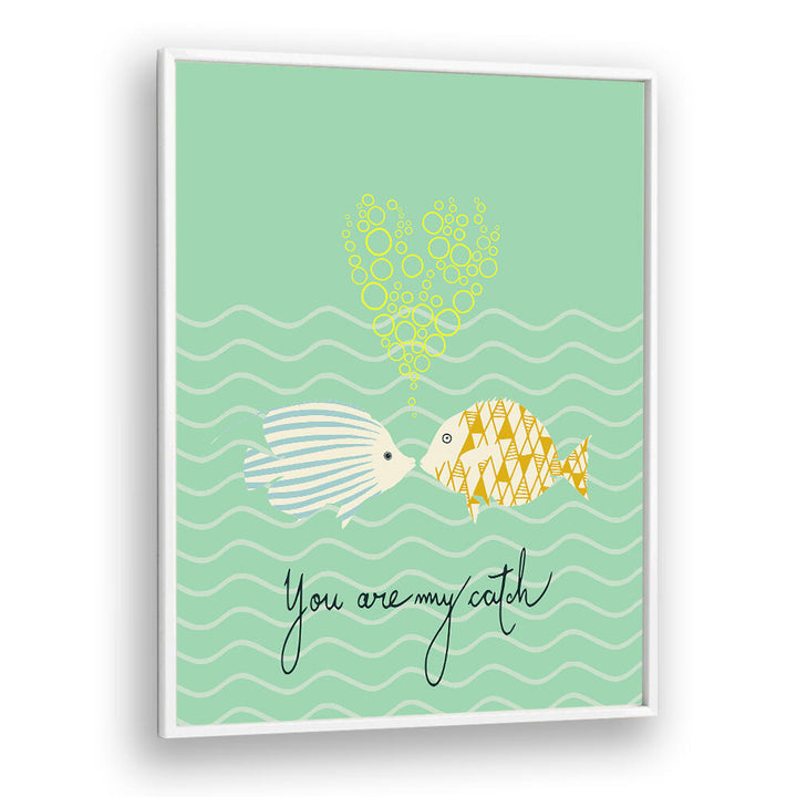 Colorful MELLOW Kids Room Paintings featuring playful fish, perfect for creating a vibrant space for children.
