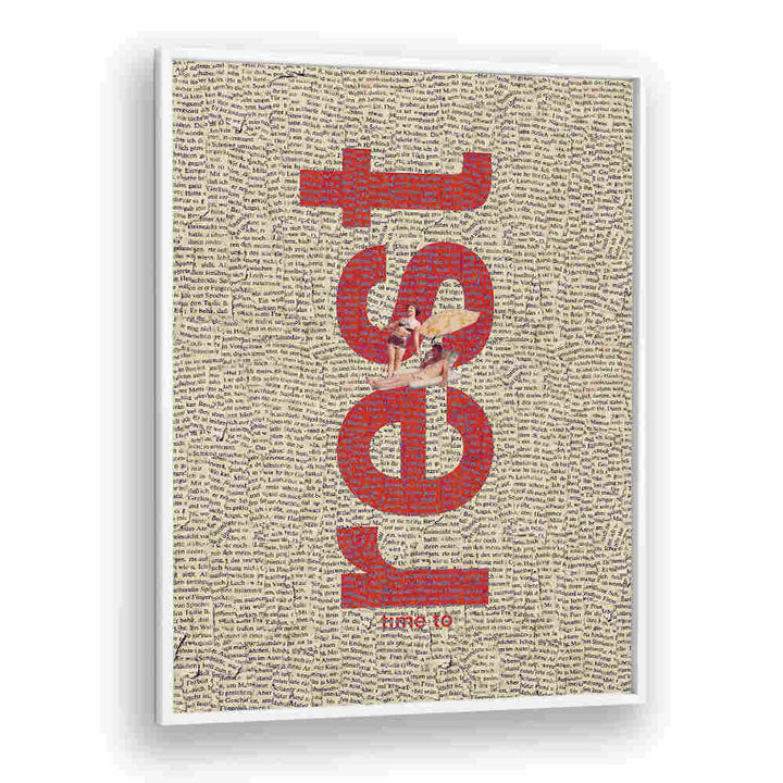 Typography poster featuring "TIME TO REST, QUOTES" for a calming home decor touch. Perfect for relaxation spaces.