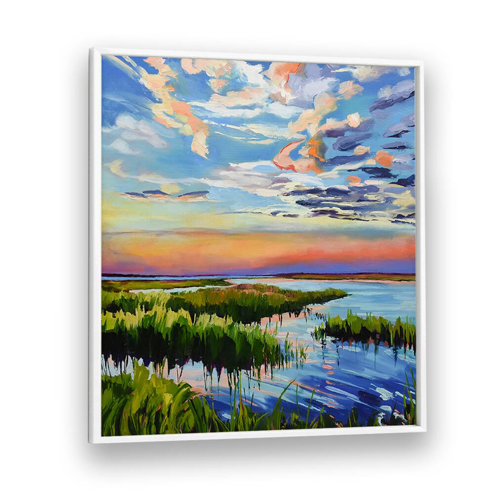 COLOURFUL OF SUNSET , BEACH PAINTINGS