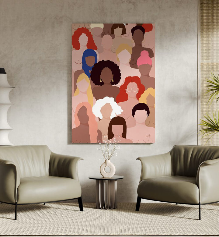 Who Run The World, Maja Tomjanovic Art Artwork  Placed on a wall In A Living Room 