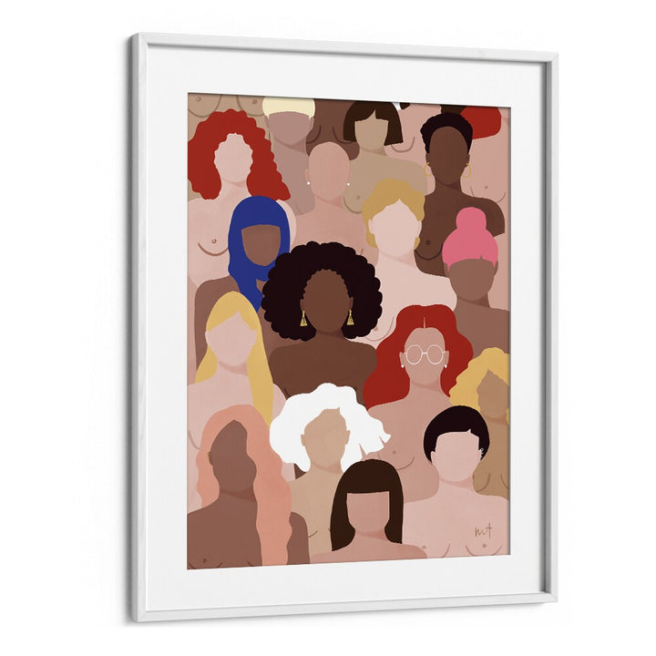 Who Run The World, Maja Tomjanovic Art Artwork in White Frame With Mount