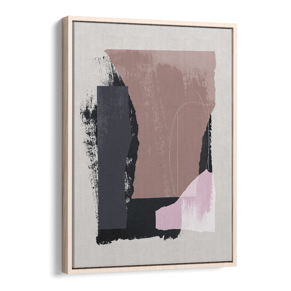 Wholeness In Pieces By Mareike Bohmer Abstract Art Artwork in Oak Wood Floater Frame
