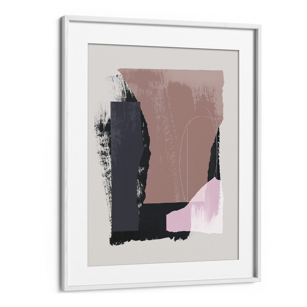 Wholeness In Pieces By Mareike Bohmer Abstract Art Artwork in White Frame With Mount