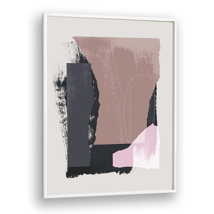 Wholeness In Pieces By Mareike Bohmer Abstract art Artwork in White Plain Frame
