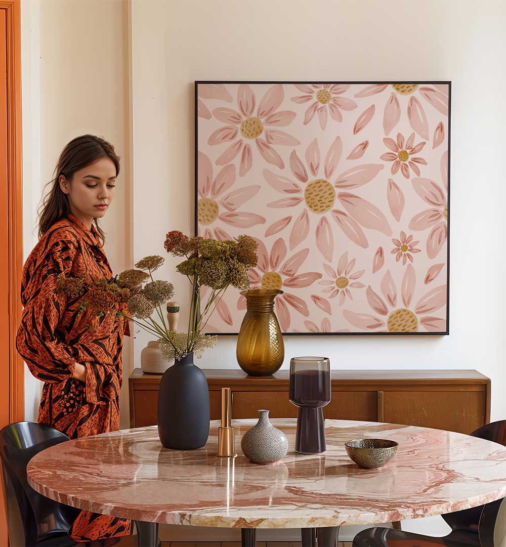 WILD DAISIES ,  FLORAL FLOWER PAINTINGS