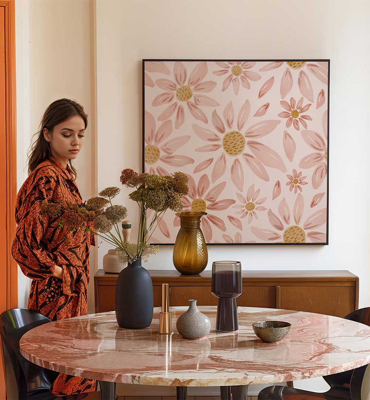 WILD DAISIES ,  FLORAL FLOWER PAINTINGS