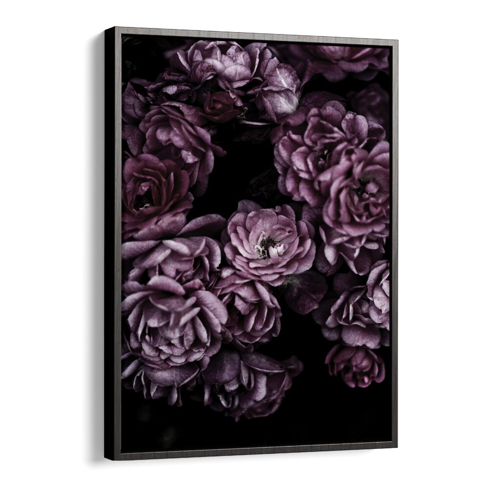 Wild Roses By Mareike Bohmer Abstract Art Artwork in Black Floater Frame
