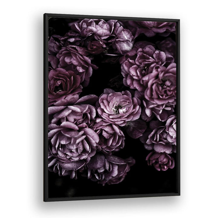 Wild Roses By Mareike Bohmer Abstract art Artwork in Black Plain Frame
