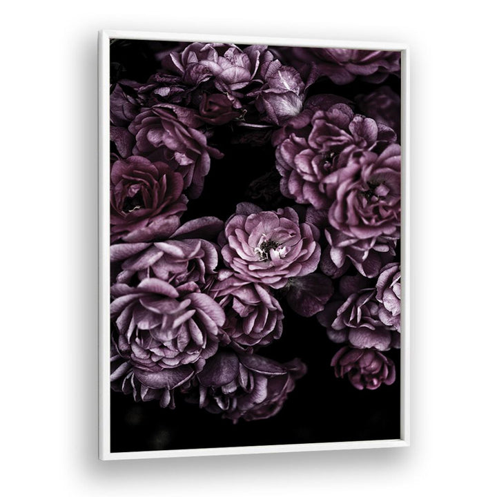 Wild Roses By Mareike Bohmer Abstract art Artwork in White Plain Frame
