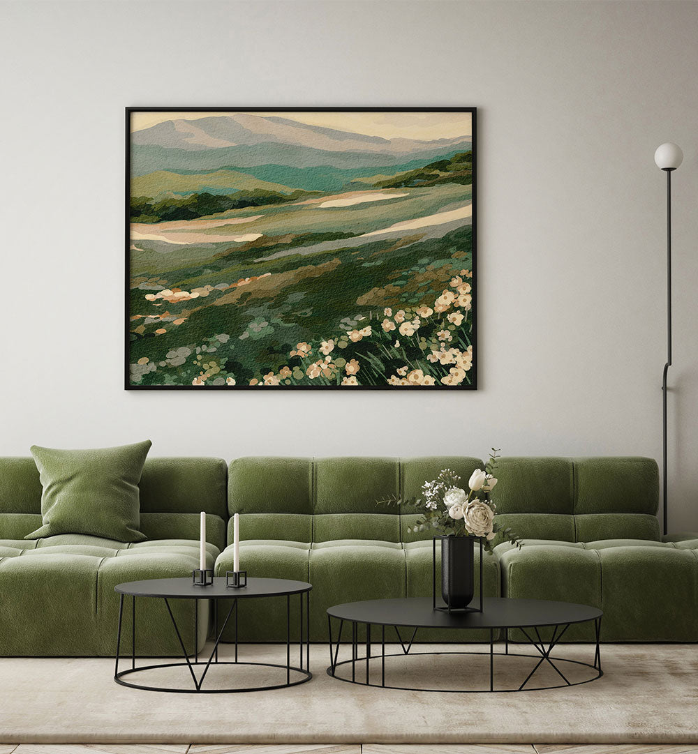 WILDFLOWER MOUNTAIN LANDSCAPE