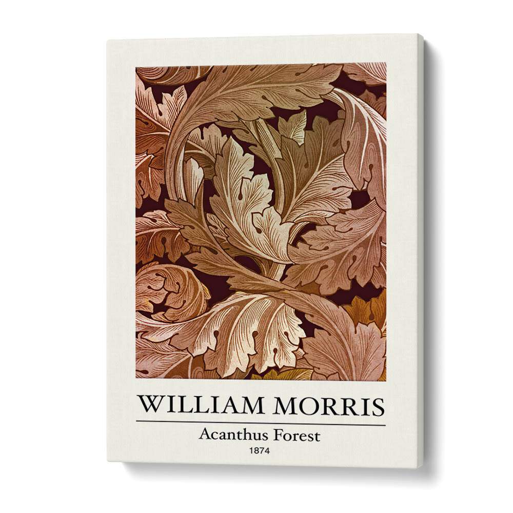 William Morris's 'acanthus Forest' - A Tapestry Of Nature And Ornamentation (1874) William Morris's art painting Artwork in Gallery Wrap