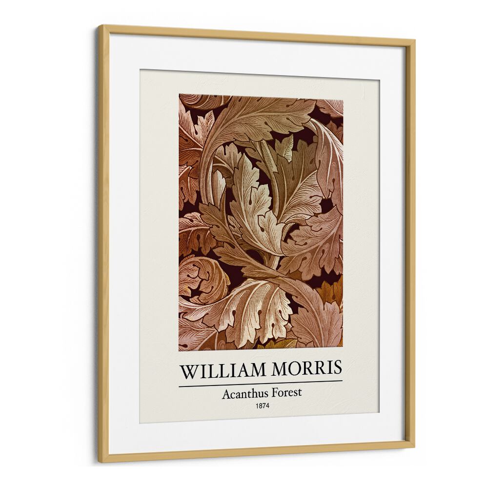 William Morris's 'acanthus Forest' - A Tapestry Of Nature And Ornamentation (1874) William Morris's art painting Artwork in Oak Wood Frame With Mount