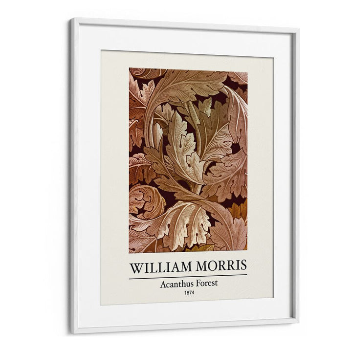 William Morris's 'acanthus Forest' - A Tapestry Of Nature And Ornamentation (1874) William Morris's art painting Artwork in White frame With Mount