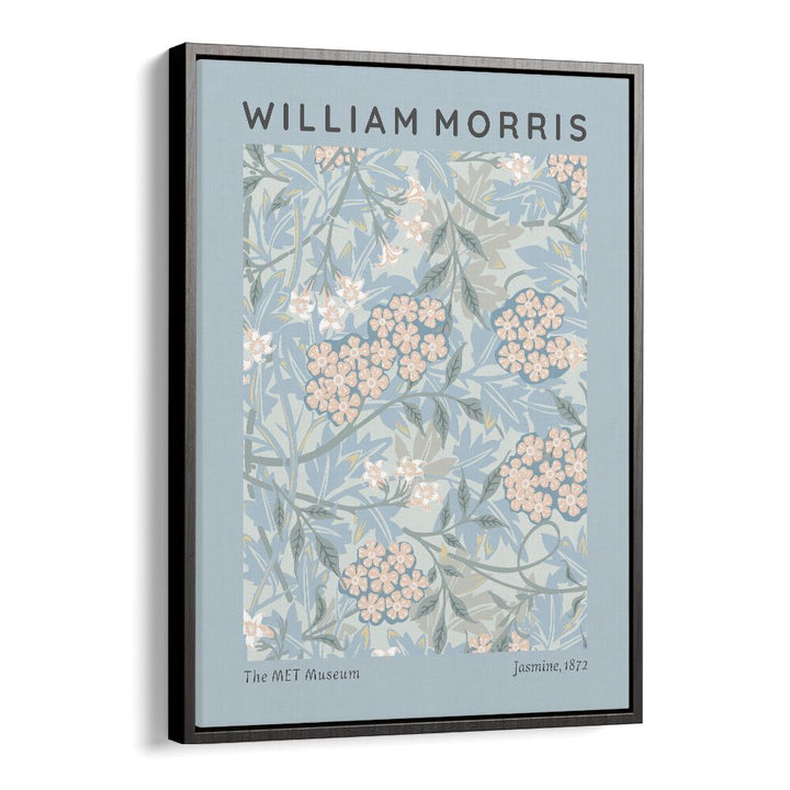 William Morris's Jasmine 1872 I William Morris's art painting Artwork in Black Floater Frame