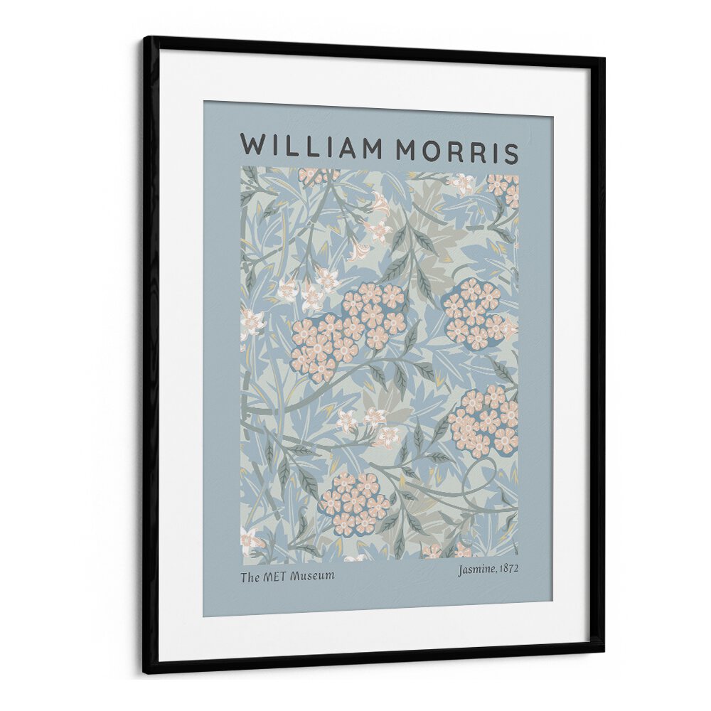 William Morris's Jasmine 1872 I William Morris's art painting Artwork in Black Frame With Mount