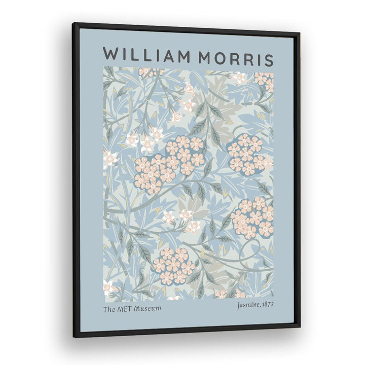 William Morris's Jasmine 1872 I William Morris's art painting Artwork in Black Plain Frame