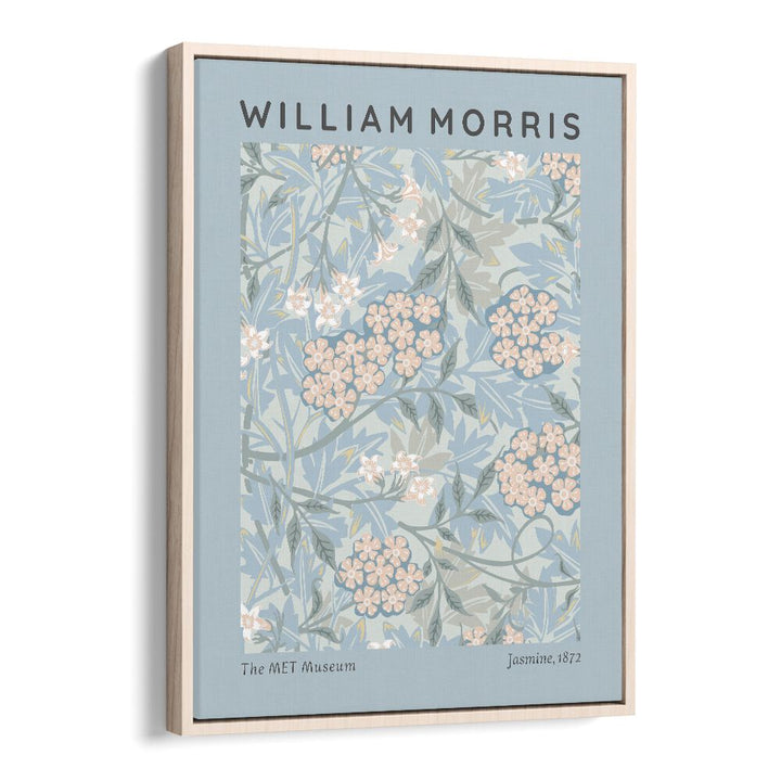 William Morris's Jasmine 1872 I William Morris's art painting Artwork in Oak Wood Floater Frame