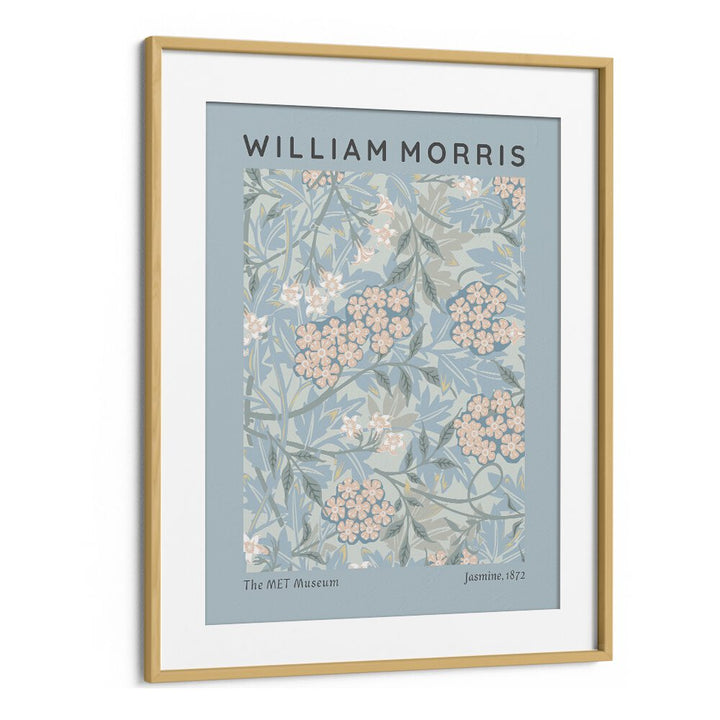 William Morris's Jasmine 1872 I William Morris's art painting Artwork in Oak Wood Frame With Mount