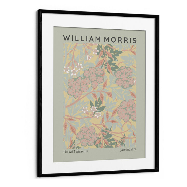 William Morris's Jasmine 1872 II William Morris's art painting Artwork in Black Frame With Mount