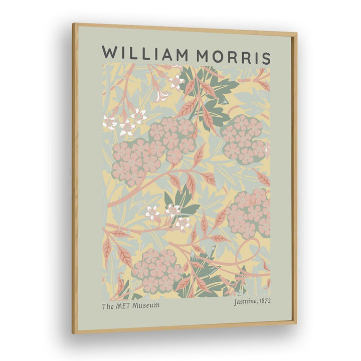 William Morris's Jasmine 1872 II William Morris's art painting Artwork in Oak Wood Plain Frame