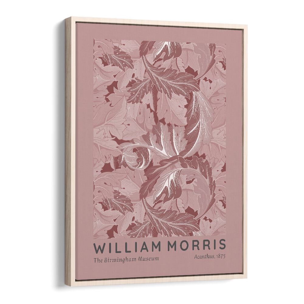 William Morris's Jasmine 1872 William Morris's art painting Artwork in Oak Wood Floater Frame