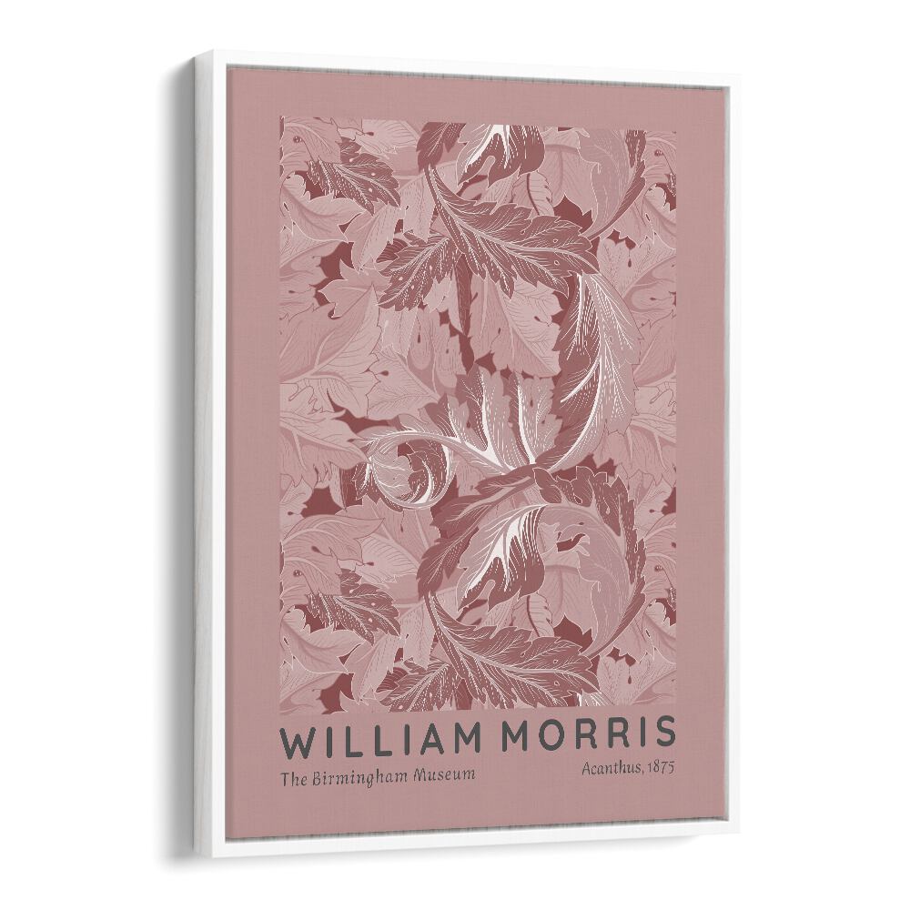 William Morris's Jasmine 1872 William Morris's art painting Artwork in White Floater Frame