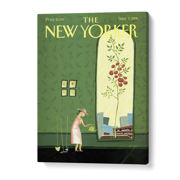 Window Box By Juliet Borda - New Yorker Magazine Cover  7th Sep 1998 Artwork in Gallery Wrap