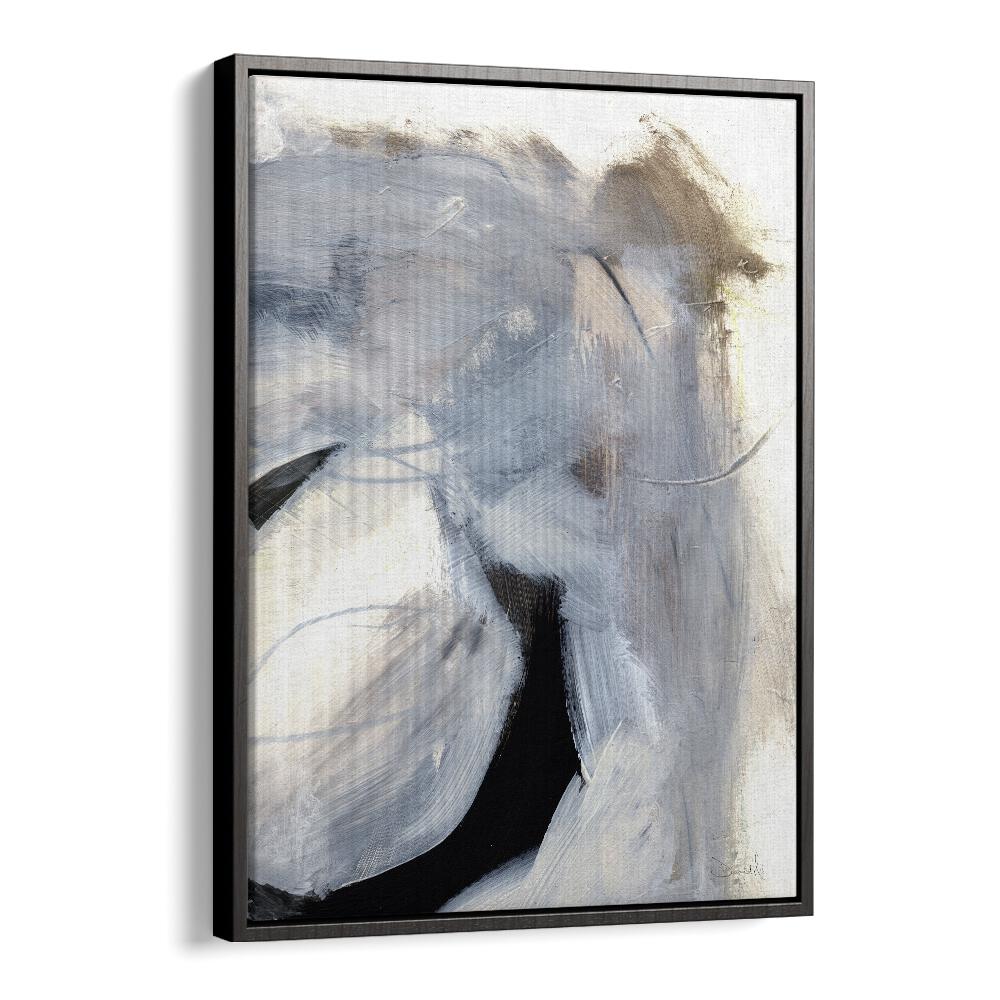 Windy By Dan Hob day Abstract Art Artwork in Black Floater Frame