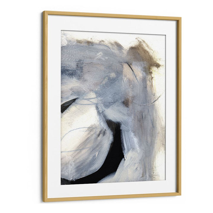 Windy By Dan Hob day Abstract Art Artwork in Oak Wood Frame With Mount
