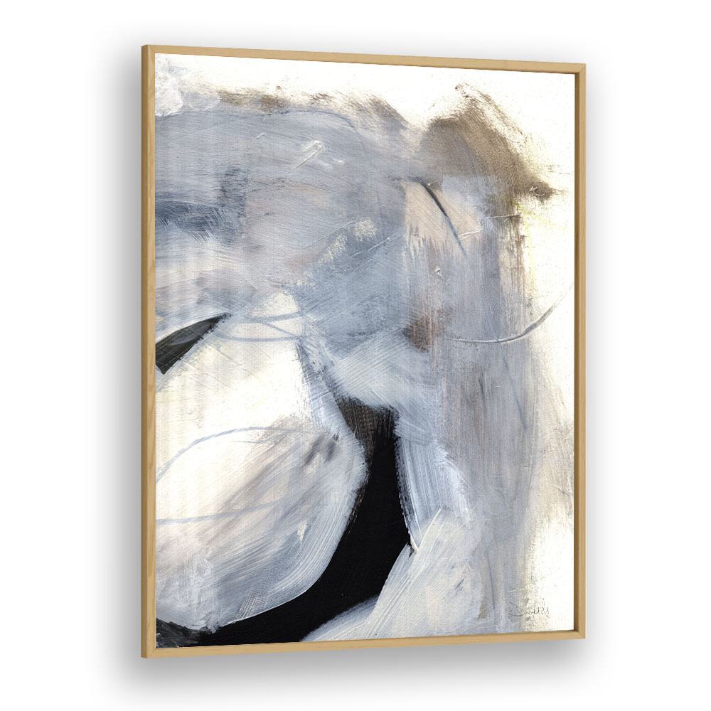 Windy By Dan Hob day Abstract Art Artwork in Oak Wood Plain Frame