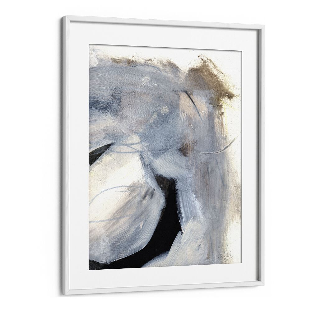 Windy By Dan Hob day Abstract Art Artwork  in White frame With Mount
