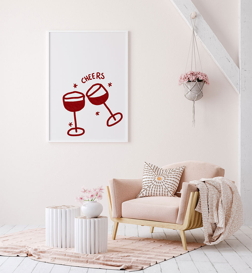 WINE GLASS CELEBRATION , BAR & CAFE ART