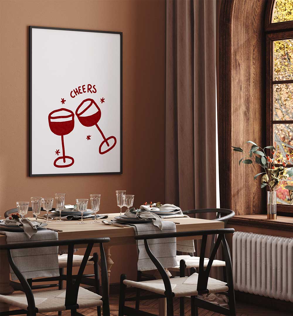 WINE GLASS CELEBRATION , BAR & CAFE ART