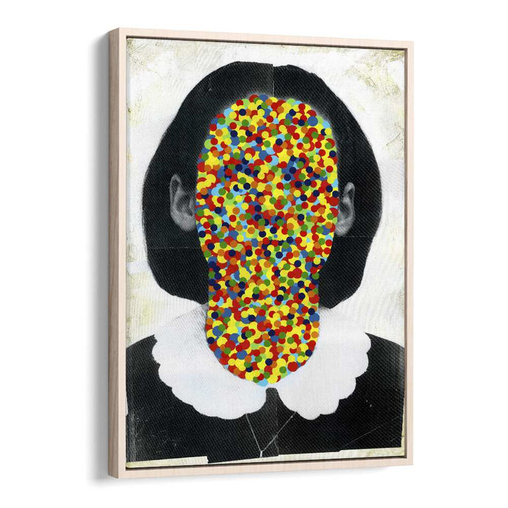 Winona Pop Art Artwork in Oak Wood Floater Frame