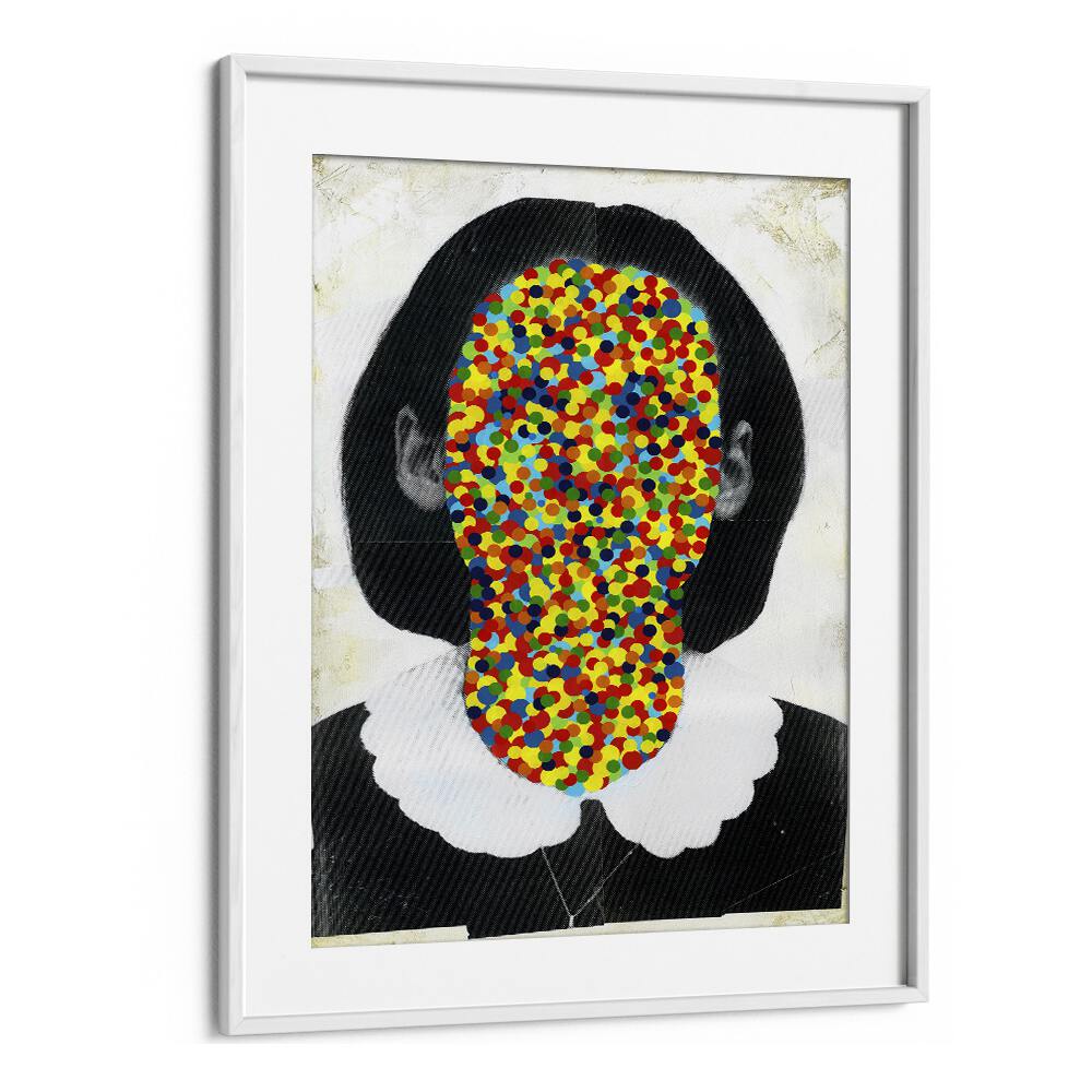 Winona Pop Art Artwork in White Frame With Mount