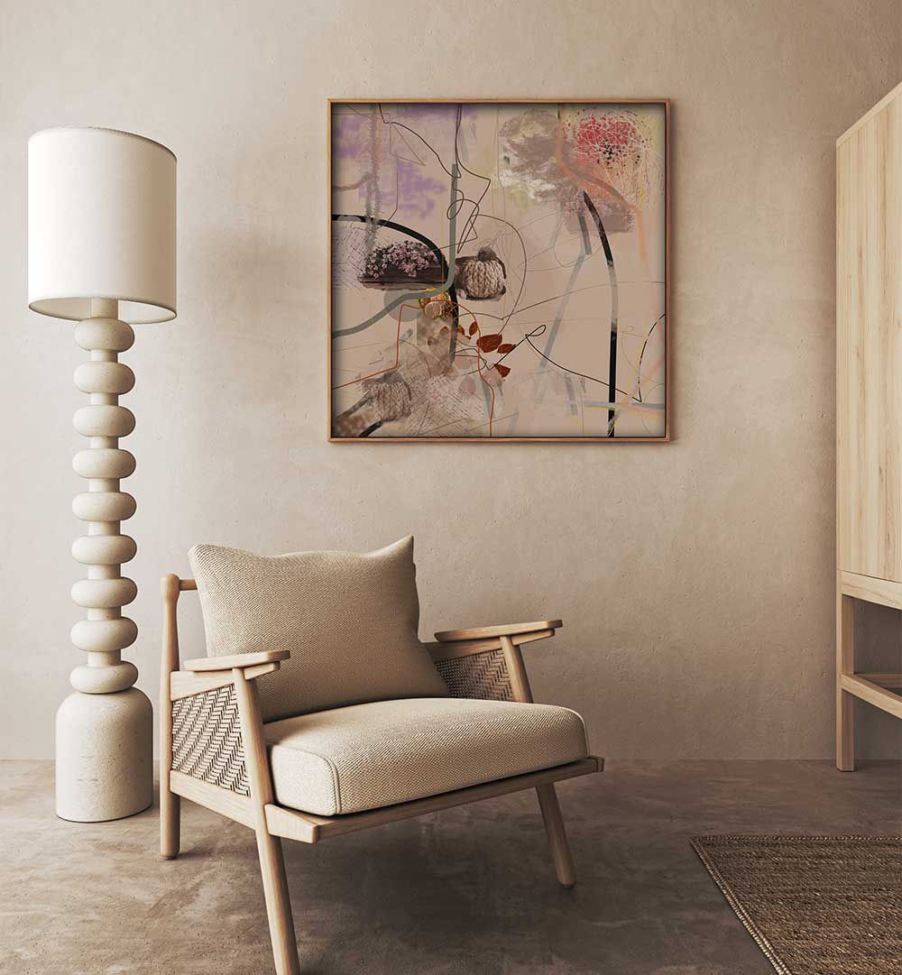 Elevate your space with WINTER GARDEN, ABSTRACT PAINTINGS, featuring vibrant colors and natural inspiration.