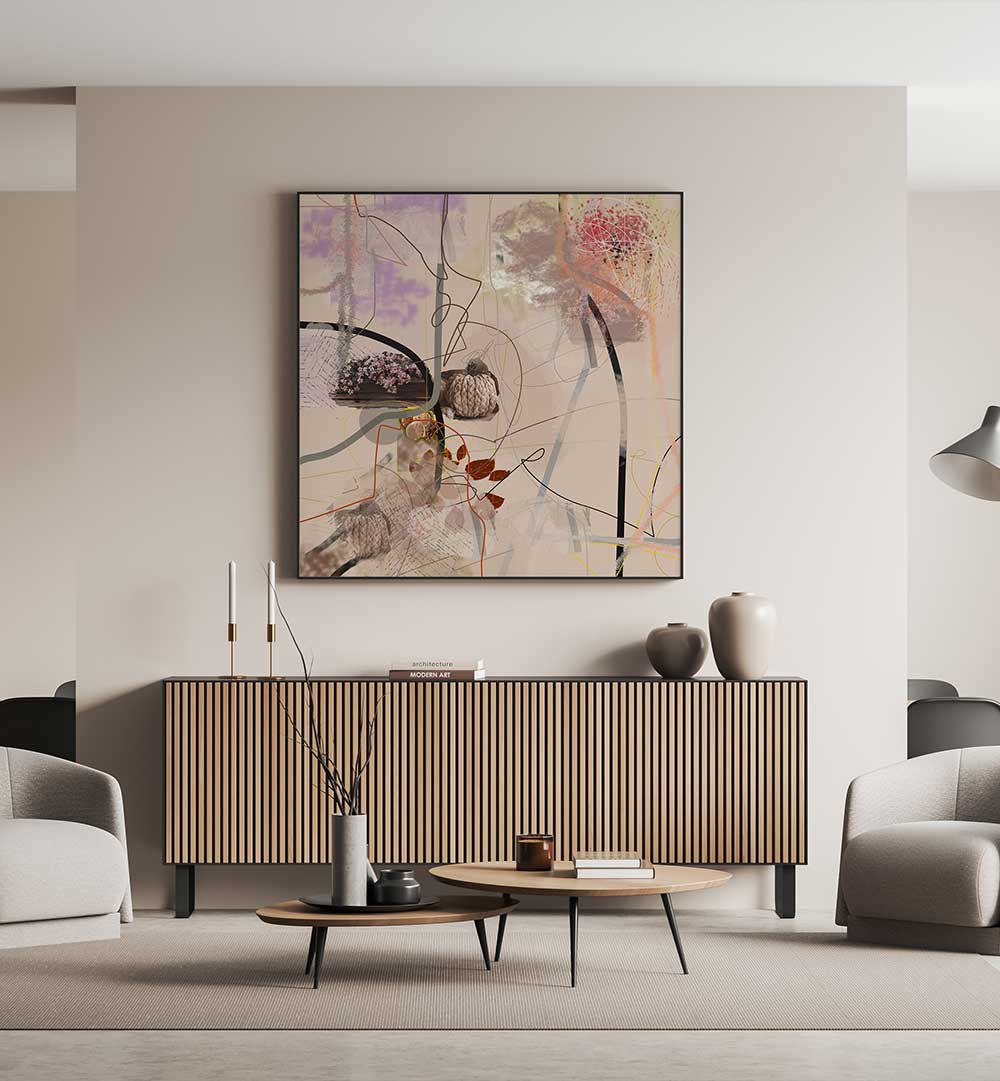 Winter Garden, Abstract Paintings enhance home decor with vibrant colors and stunning abstract design.