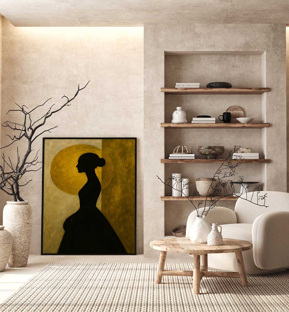 WOMAN BEFORE THE SUN , EXPRESSIONISM PAINTINGS