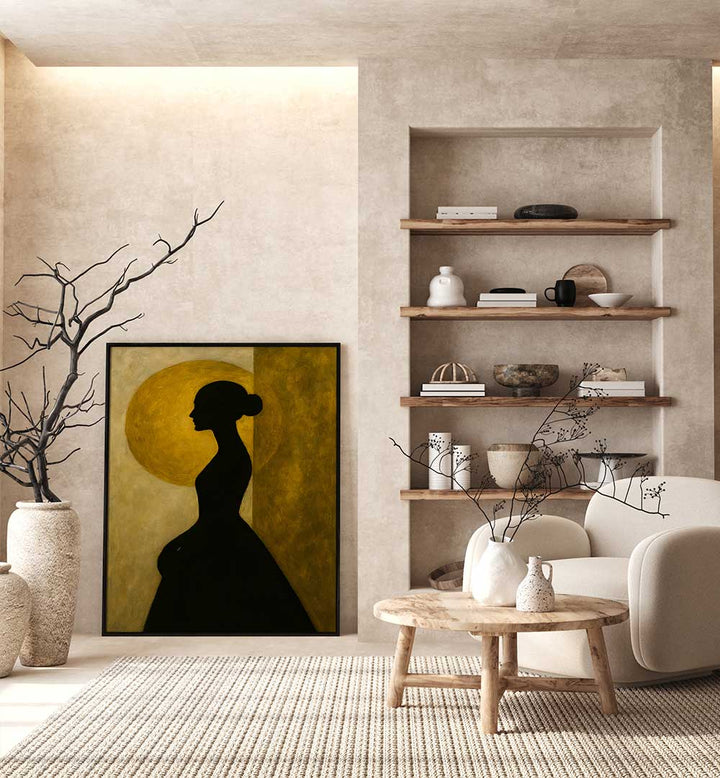 WOMAN BEFORE THE SUN , EXPRESSIONISM PAINTINGS