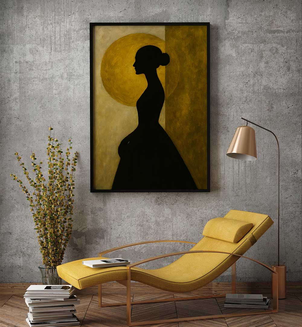 WOMAN BEFORE THE SUN , EXPRESSIONISM PAINTINGS