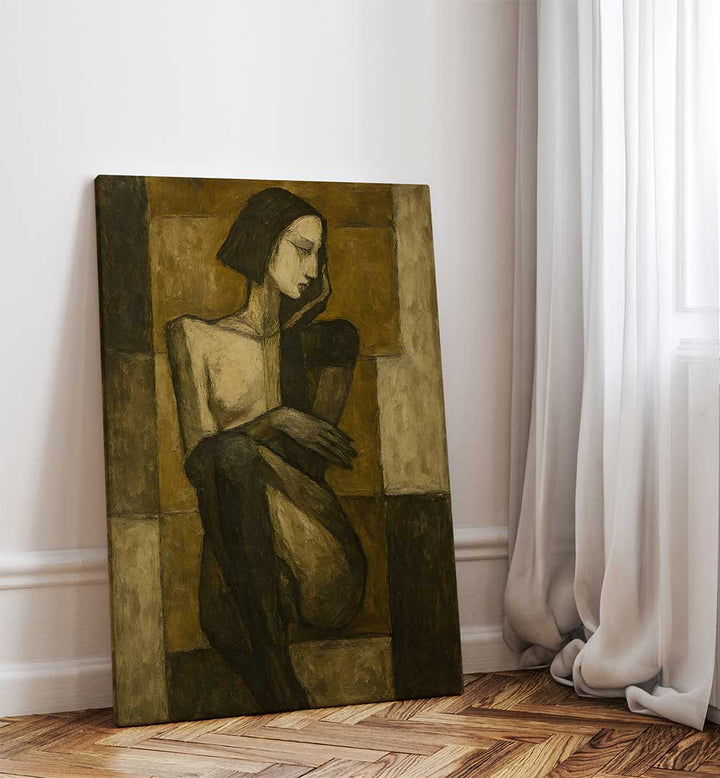 WOMAN IN ABSTRACTION , EXPRESSIONISM PAINTINGS