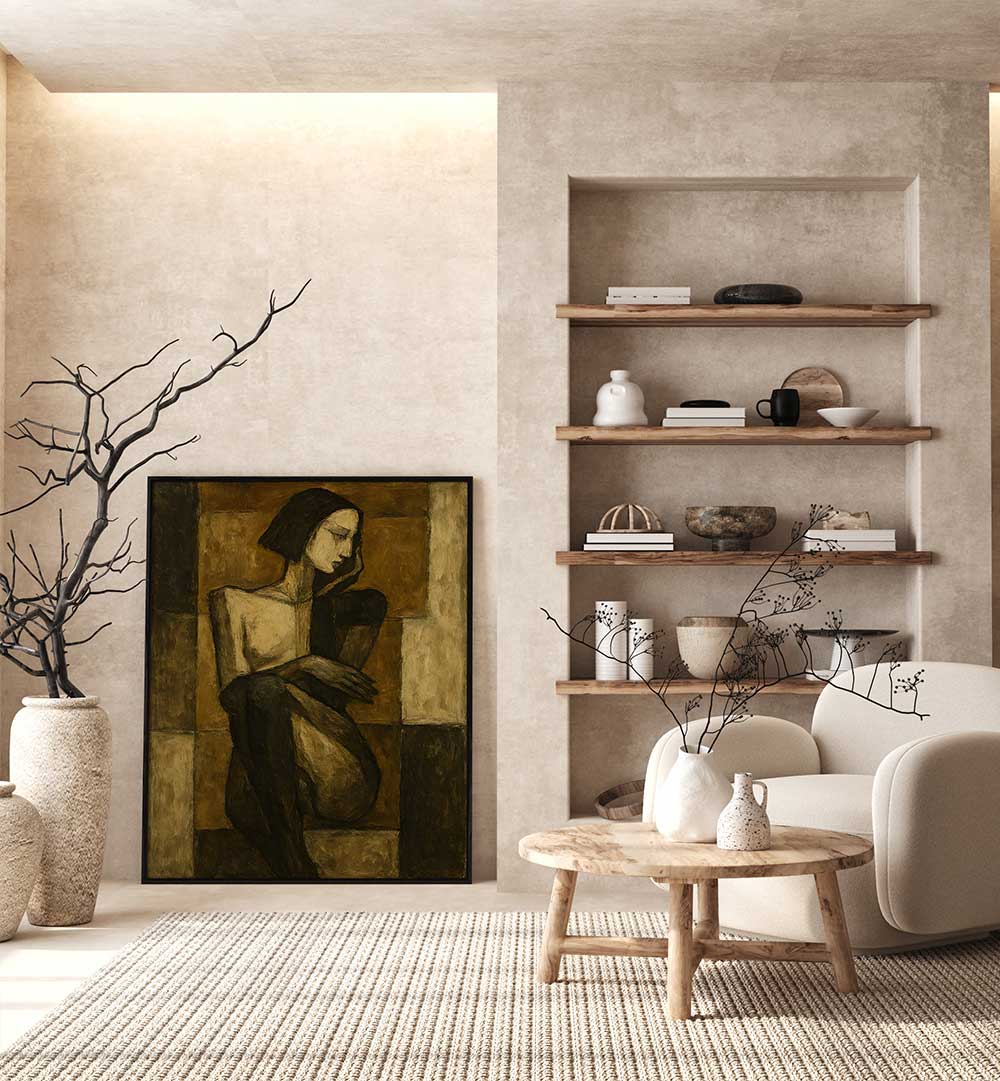 WOMAN IN ABSTRACTION , EXPRESSIONISM PAINTINGS