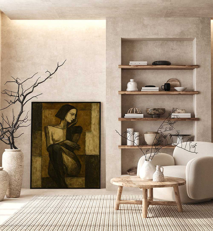 WOMAN IN ABSTRACTION , EXPRESSIONISM PAINTINGS