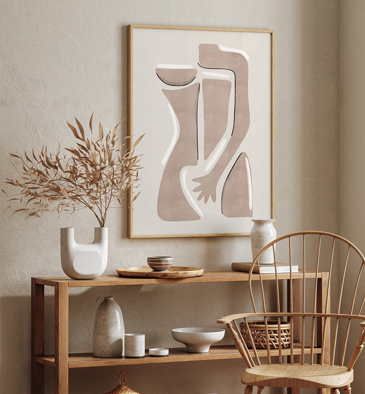 WOMAN V - PANTONE 2025 MOCHA MOUSSE