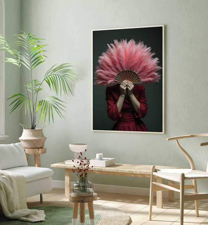 WOMAN WITH FEATHERS