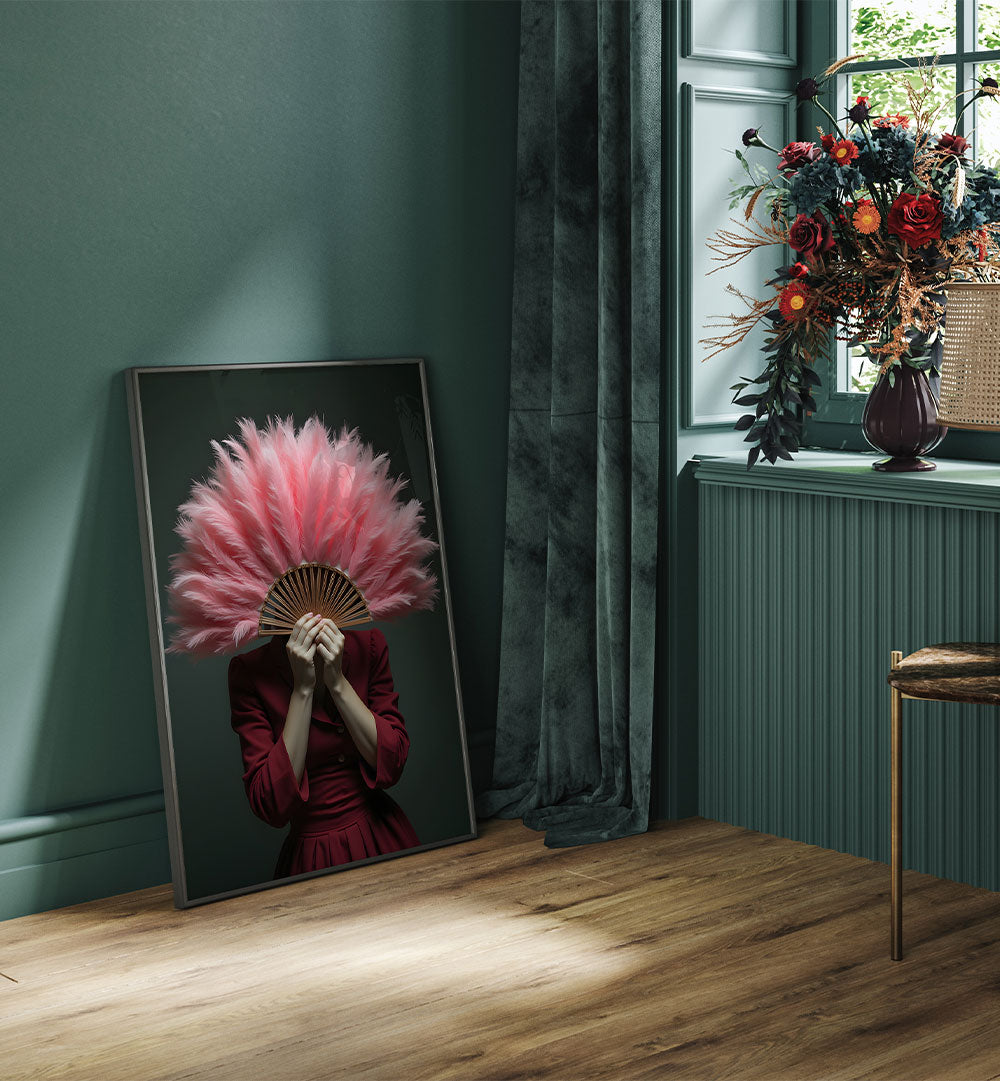 WOMAN WITH FEATHERS